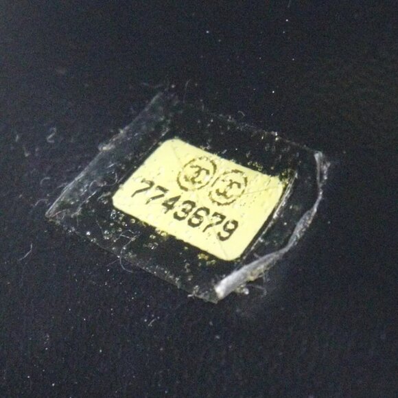 CHANEL Vanity Pouch A01998 COCO Mark Handbag black Caviar skin Women - Picture 6 of 10